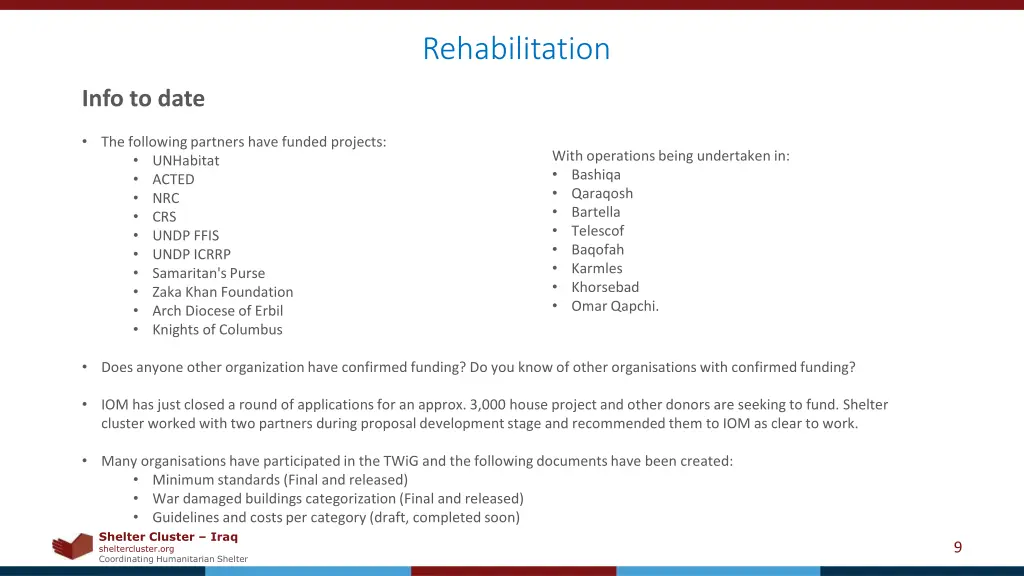 rehabilitation