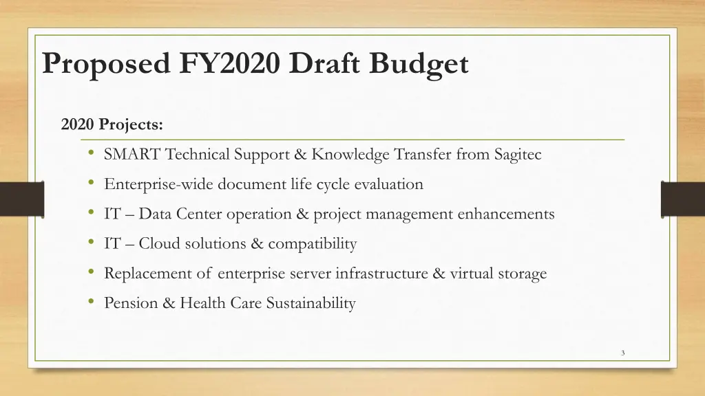 proposed fy2020 draft budget 1