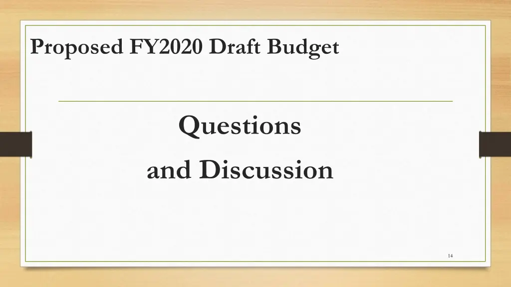 proposed fy2020 draft budget 12