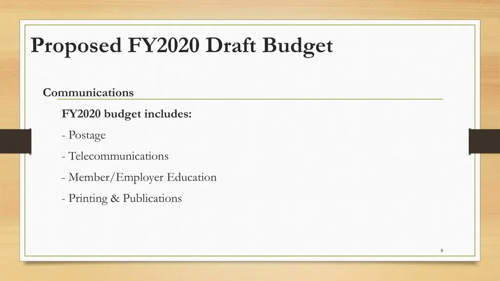 proposed fy2020 draft budget 6