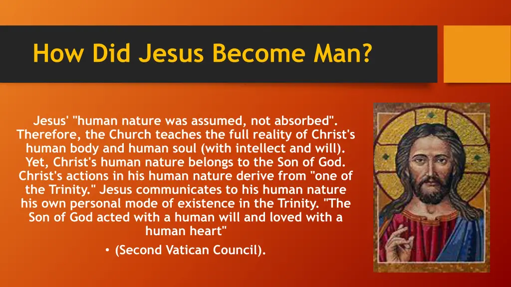 how did jesus become man