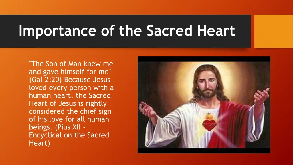 importance of the sacred heart