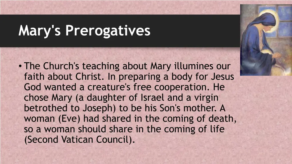 mary s prerogatives