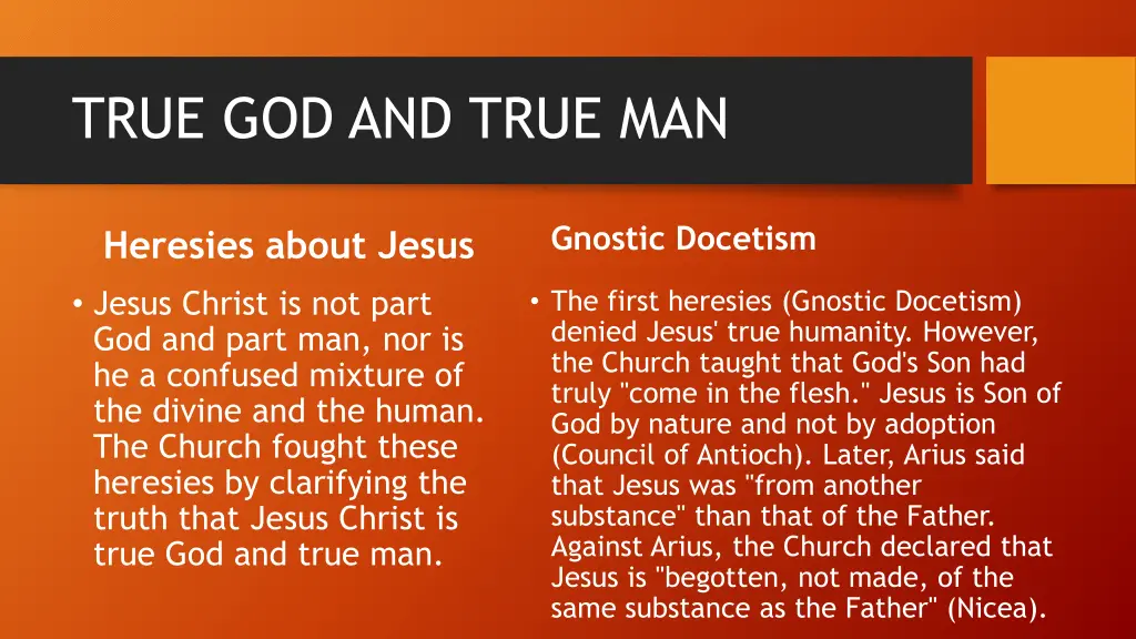 true god and true man