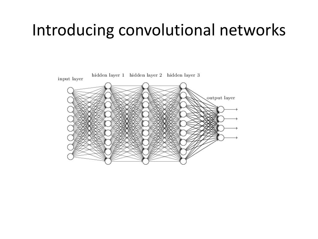 introducing convolutional networks