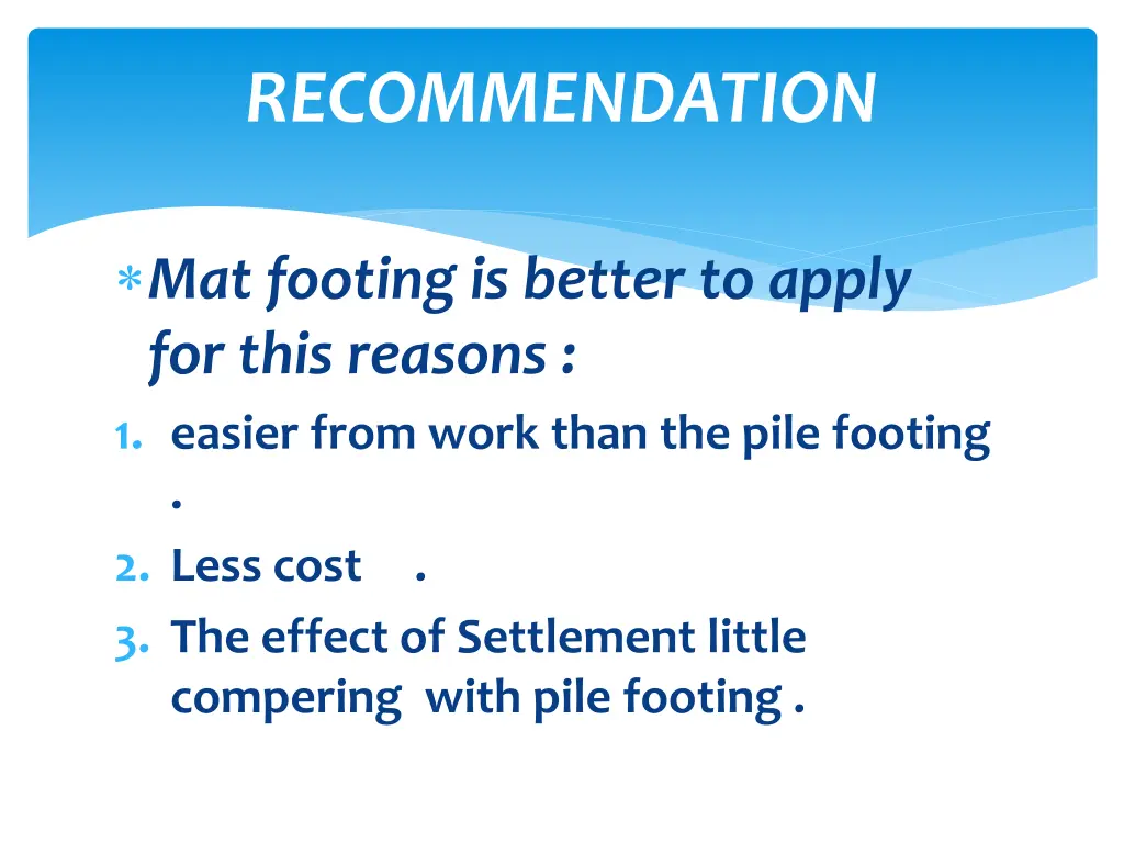 recommendation