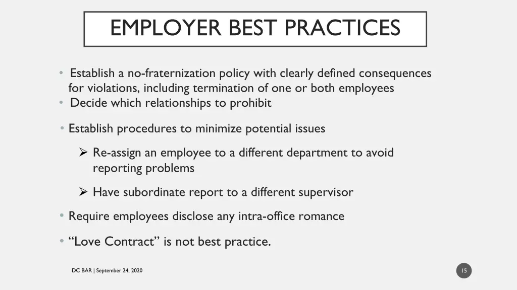 employer best practices