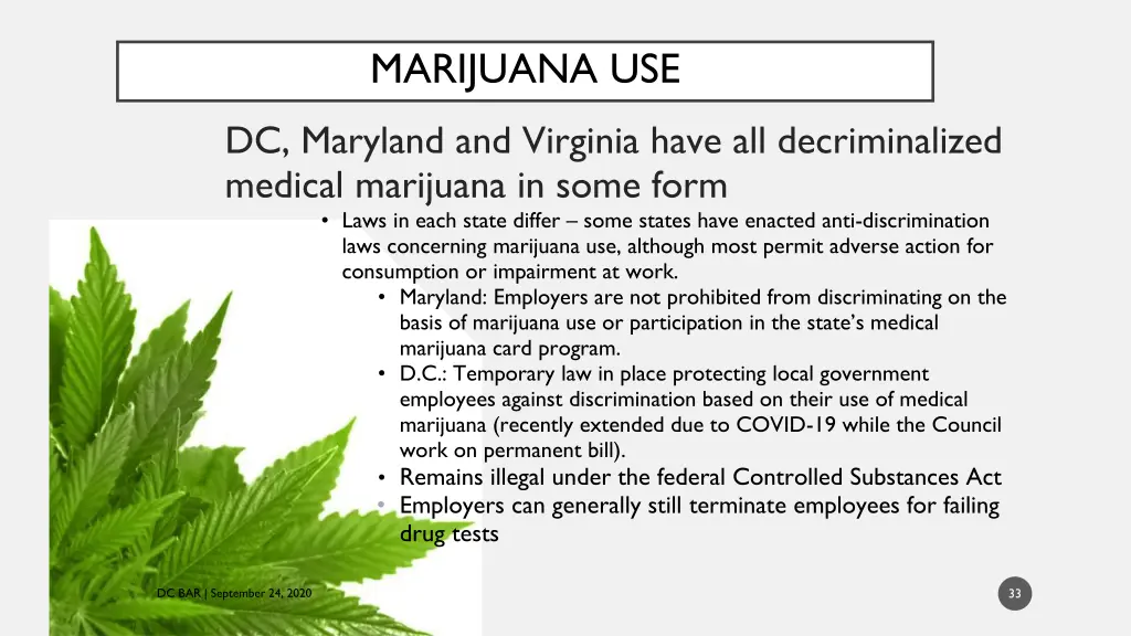 marijuana use dc maryland and virginia have