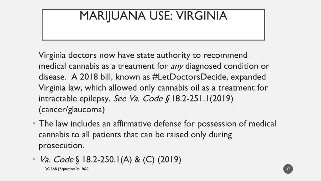marijuana use virginia