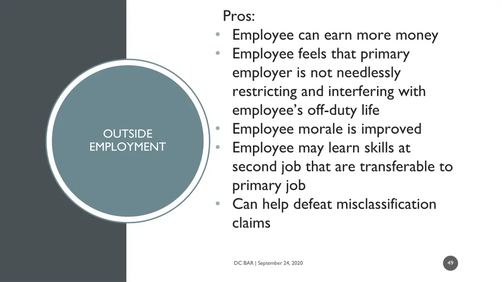 pros employee can earn more money employee feels