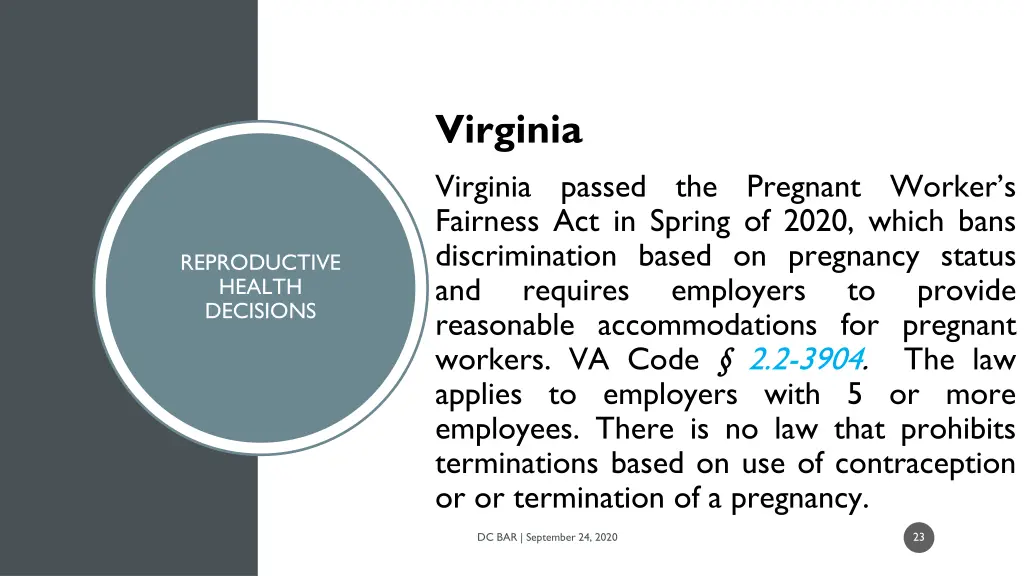 virginia virginia fairness act in spring of 2020