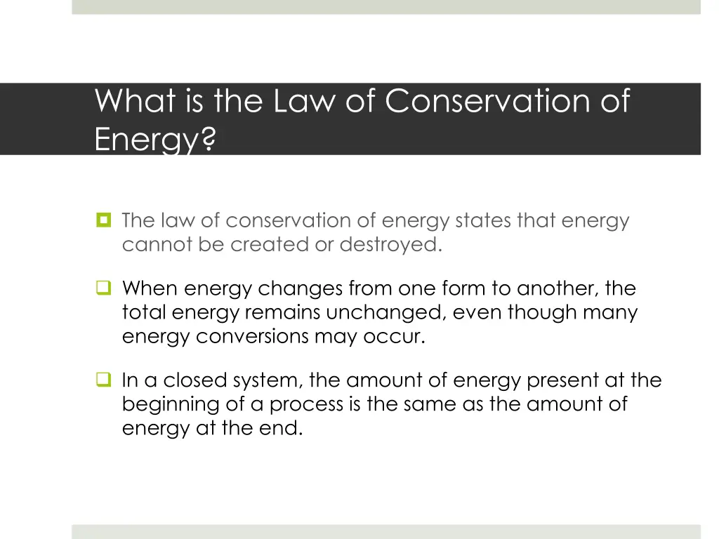 what is the law of conservation of energy