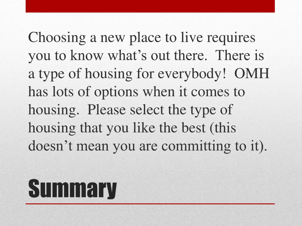 choosing a new place to live requires you to know 3