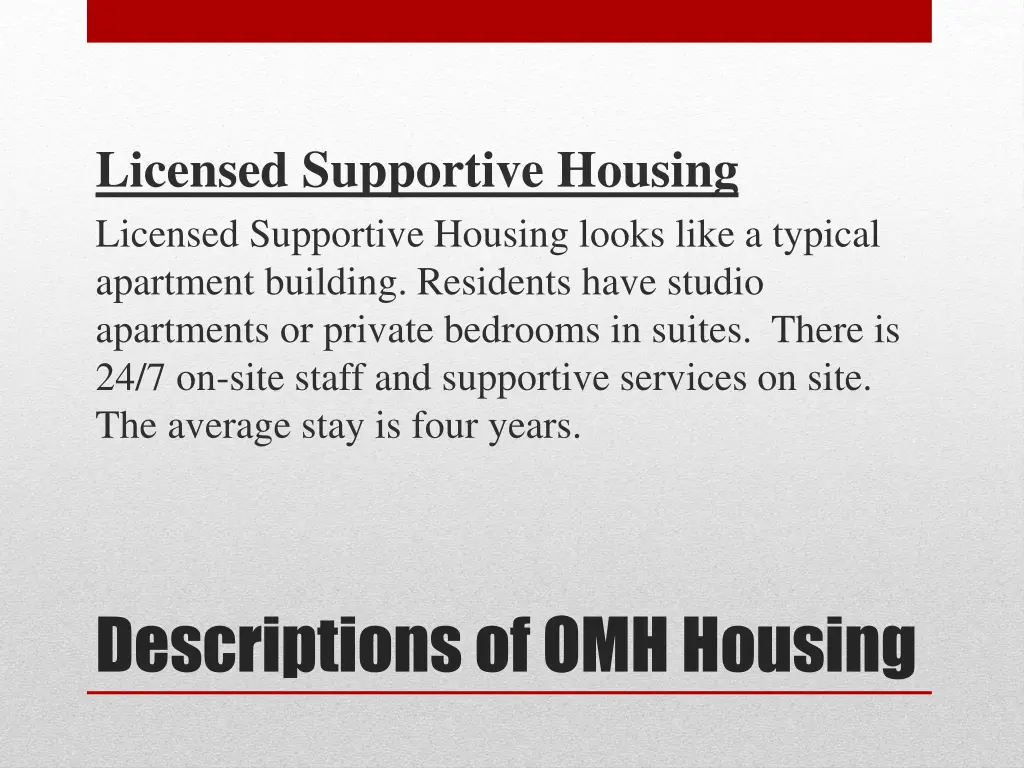 licensed supportive housing licensed supportive