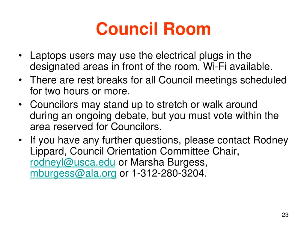 council room