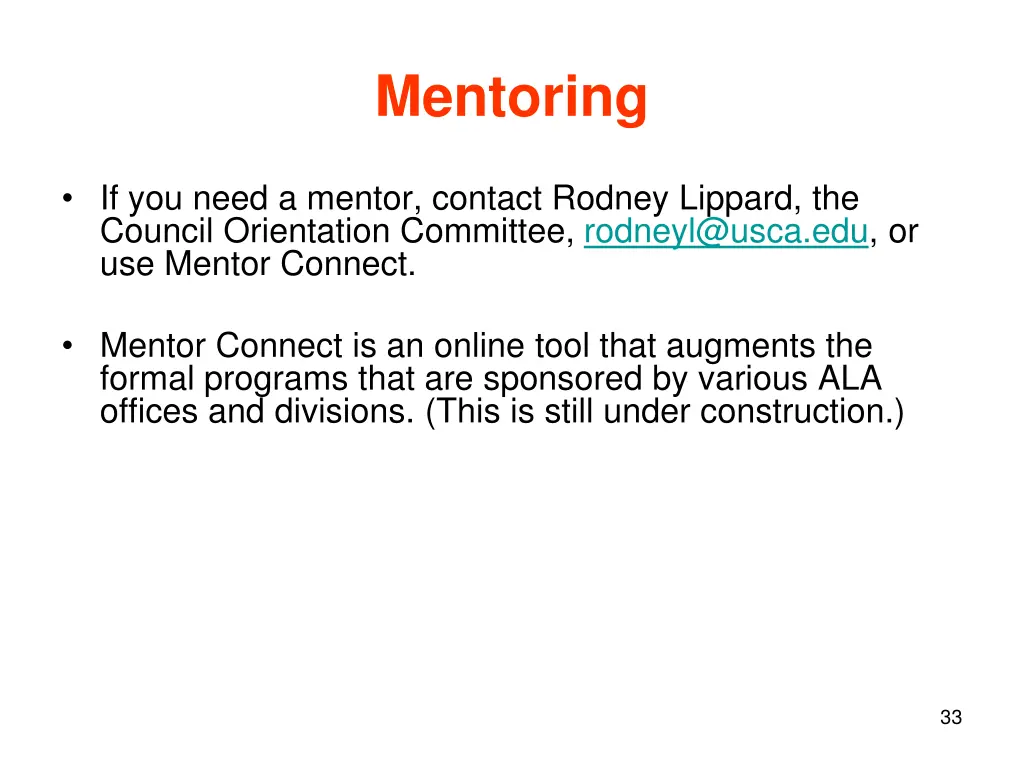 mentoring