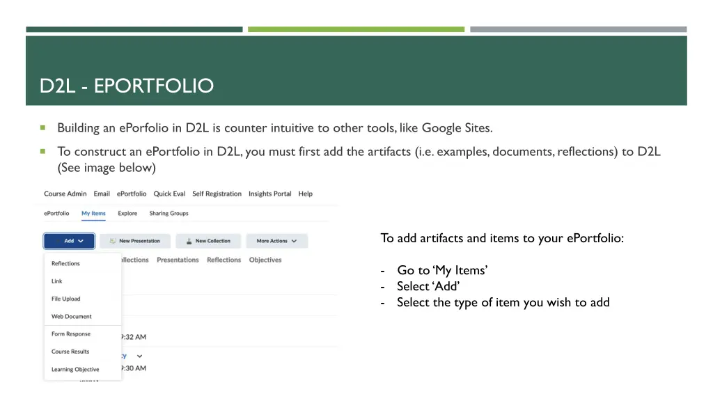 d2l eportfolio 1