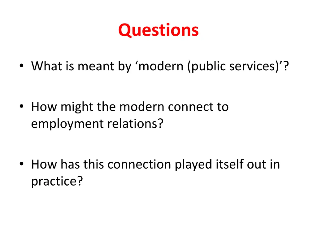 questions