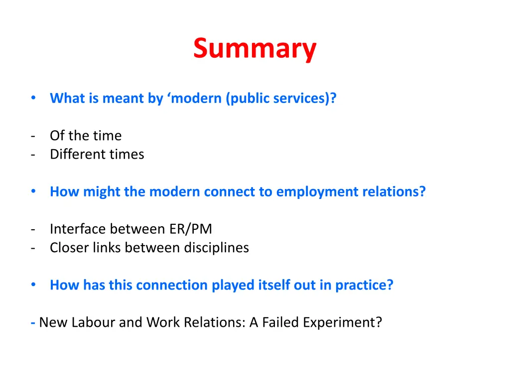 summary