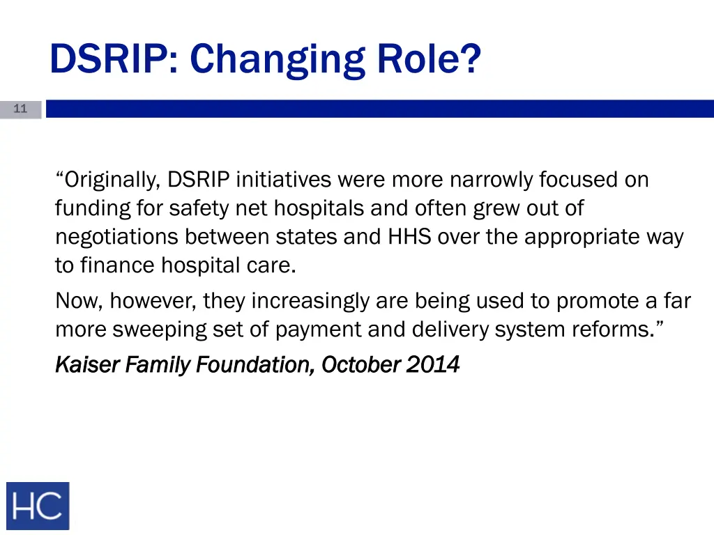 dsrip changing role
