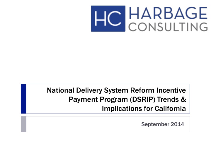 national delivery system reform incentive payment