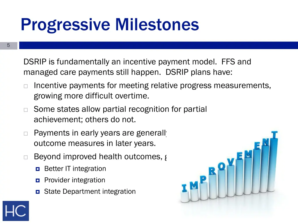 progressive milestones