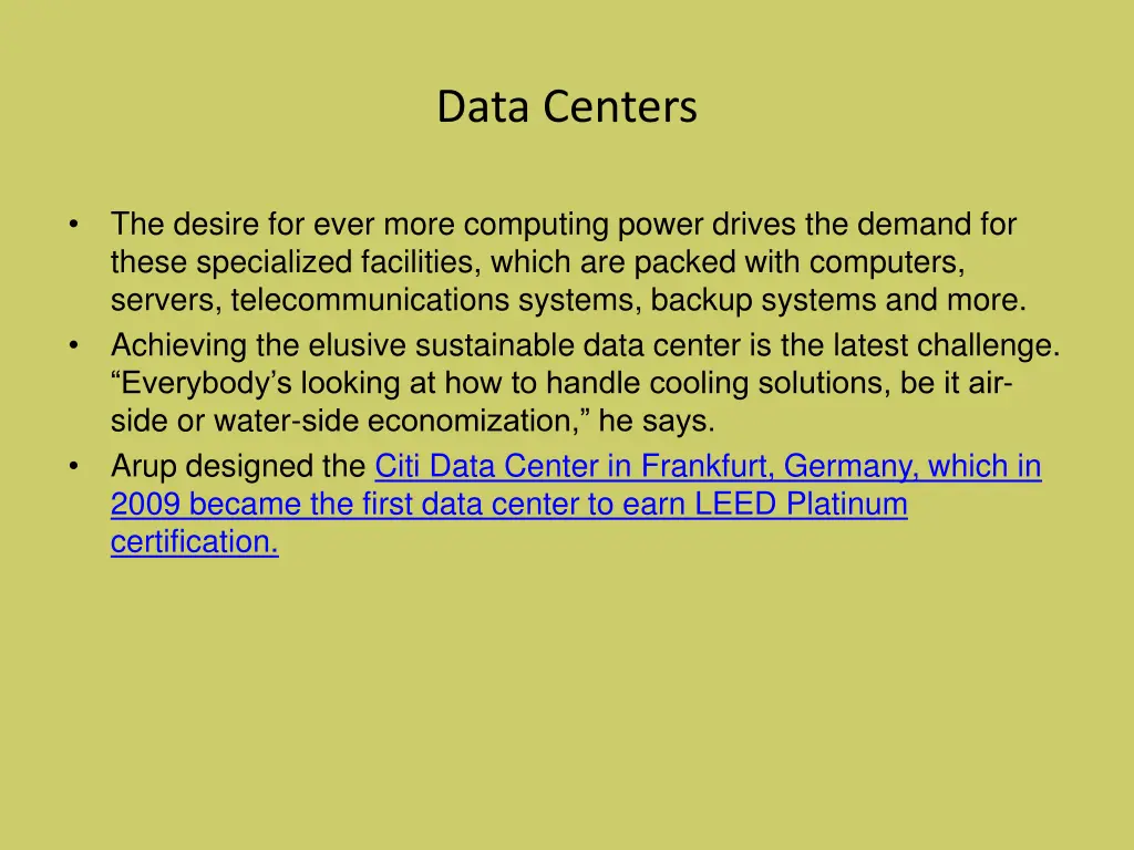 data centers