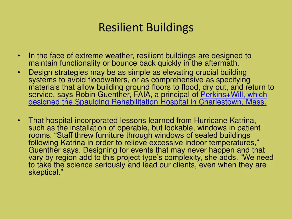 resilient buildings