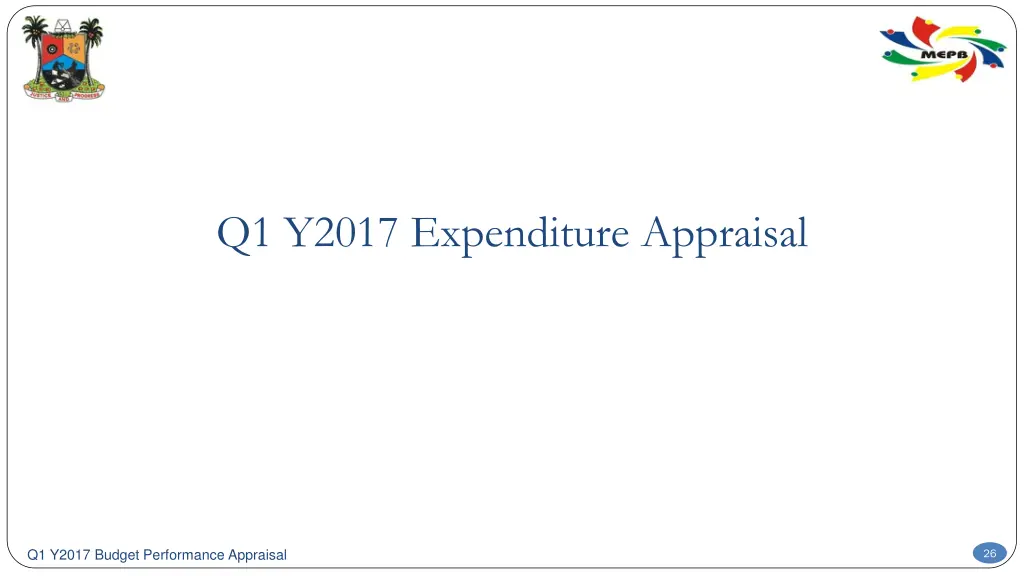 q1 y2017 expenditure appraisal