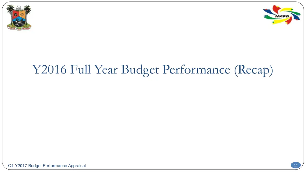 y2016 full year budget performance recap