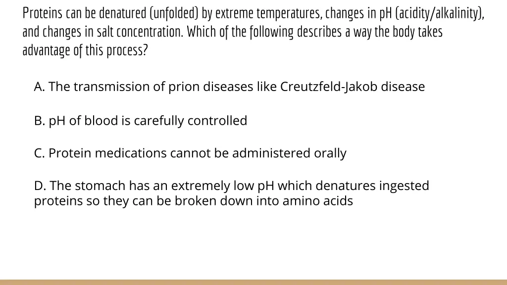 proteins can be denatured unfolded by extreme