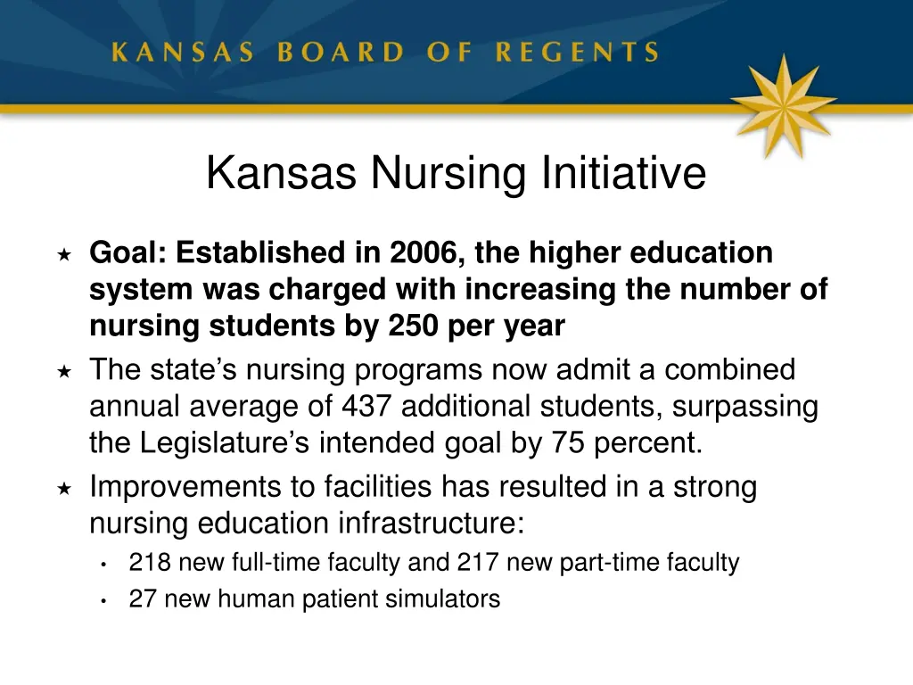 kansas nursing initiative