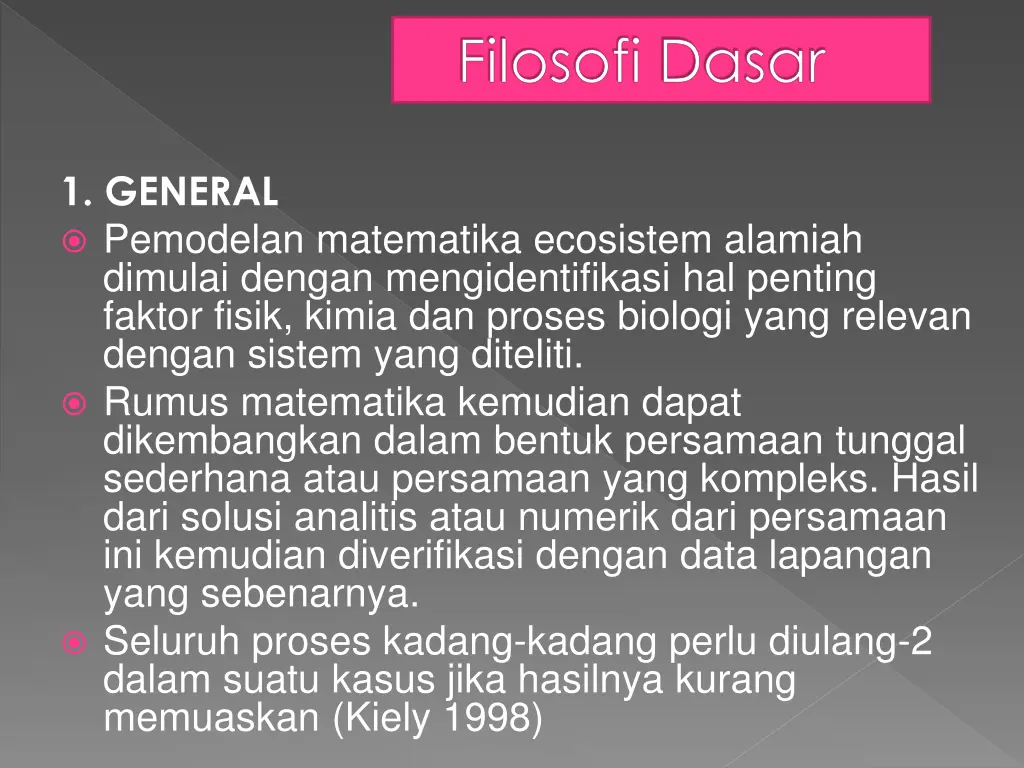 filosofi dasar