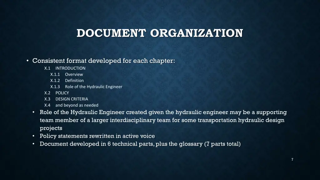 document organization