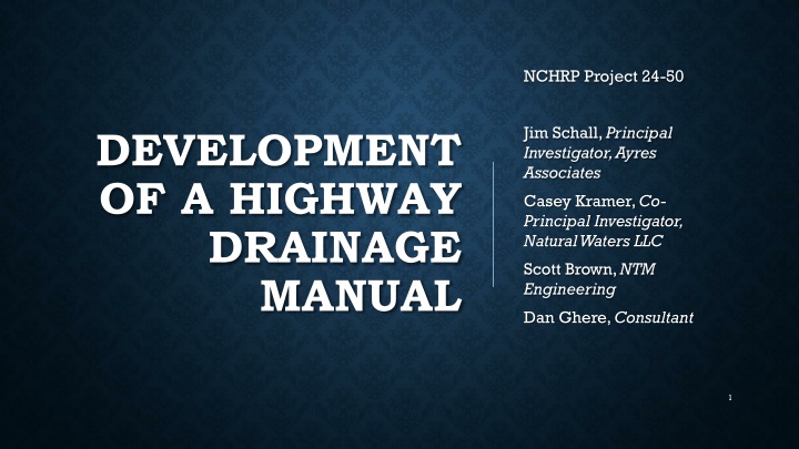 nchrp project 24 50