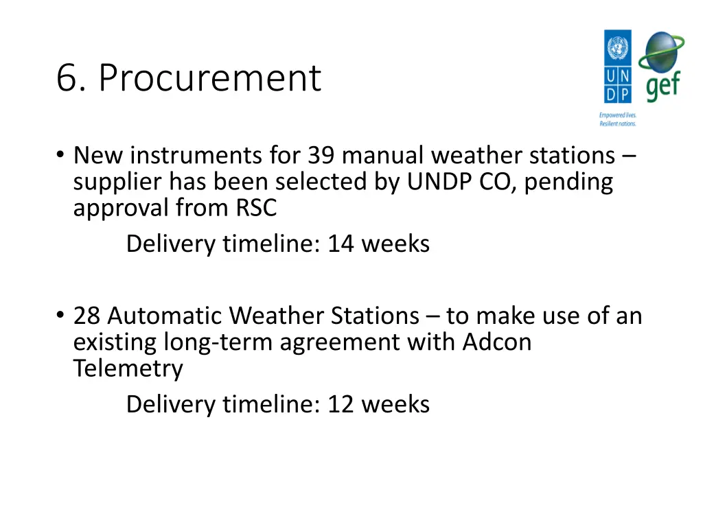 6 procurement