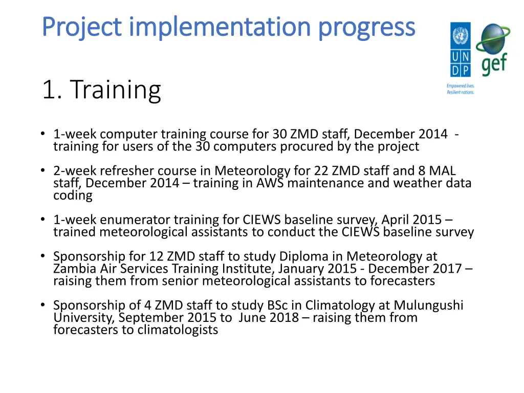 p project roject implementation implementation