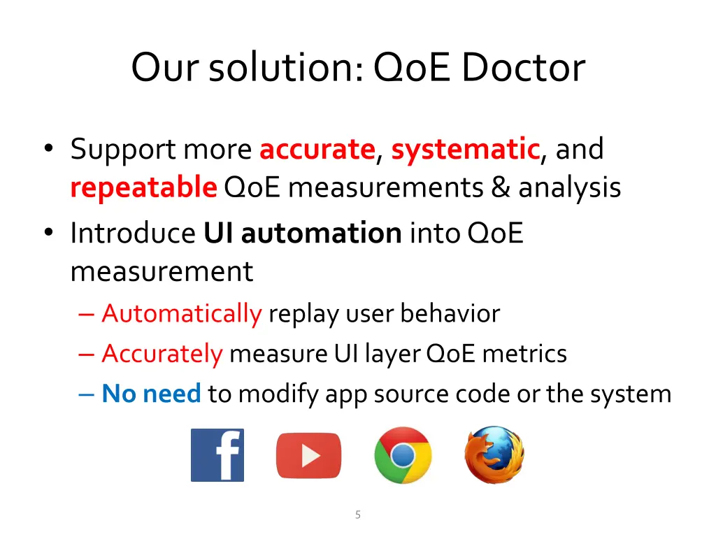 our solution qoe doctor