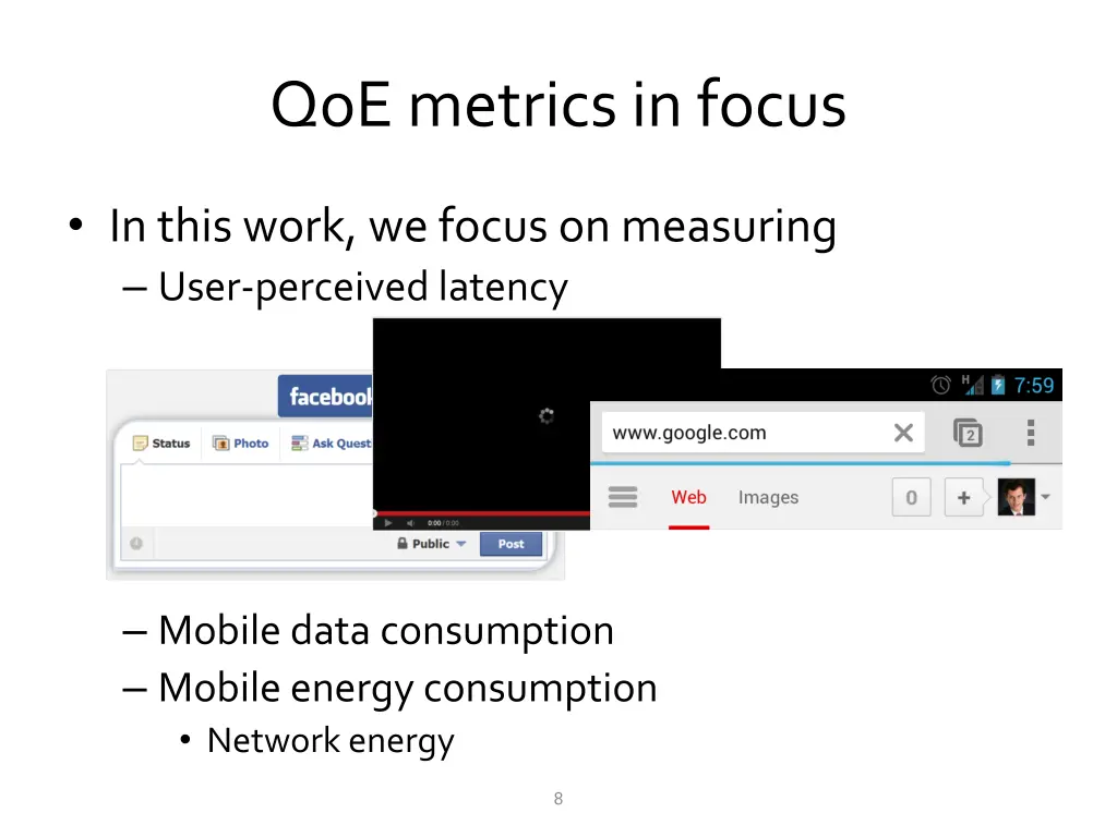 qoe metrics in focus
