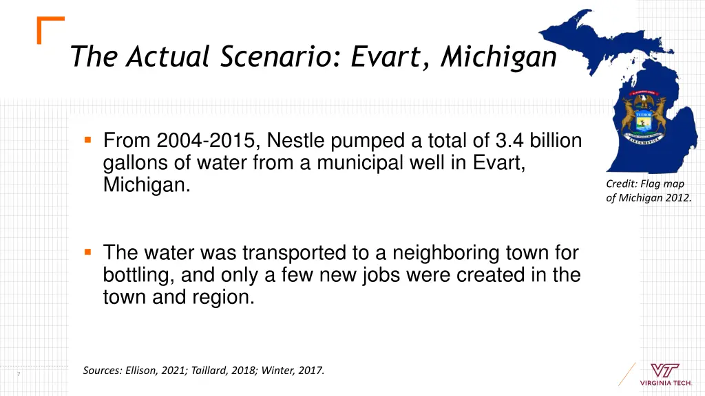 the actual scenario evart michigan