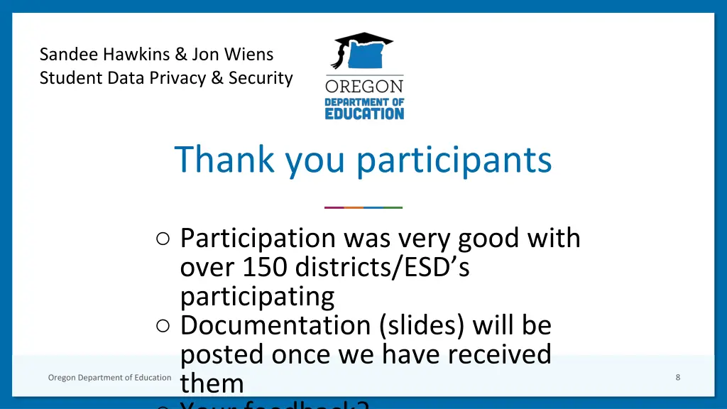 sandee hawkins jon wiens student data privacy