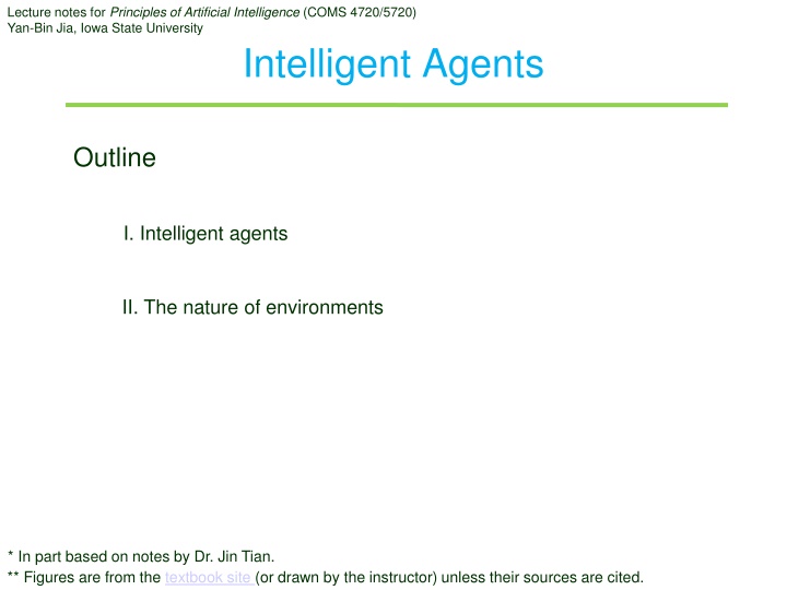lecture notes for principles of artificial