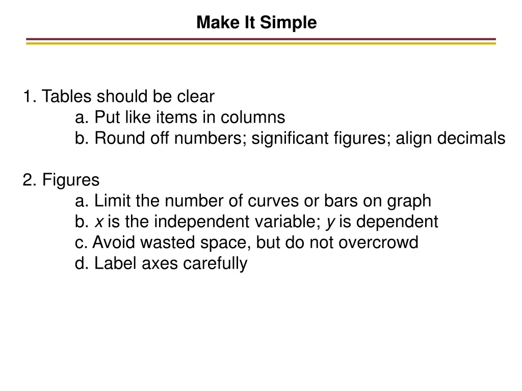 make it simple