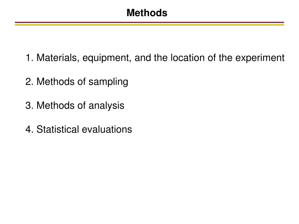 methods