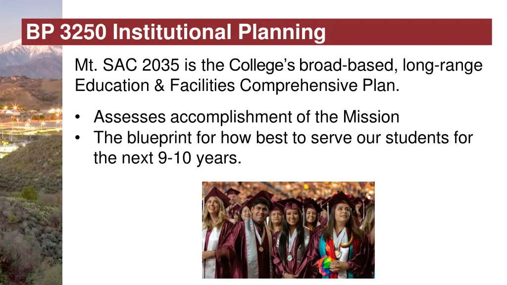 bp 3250 institutional planning