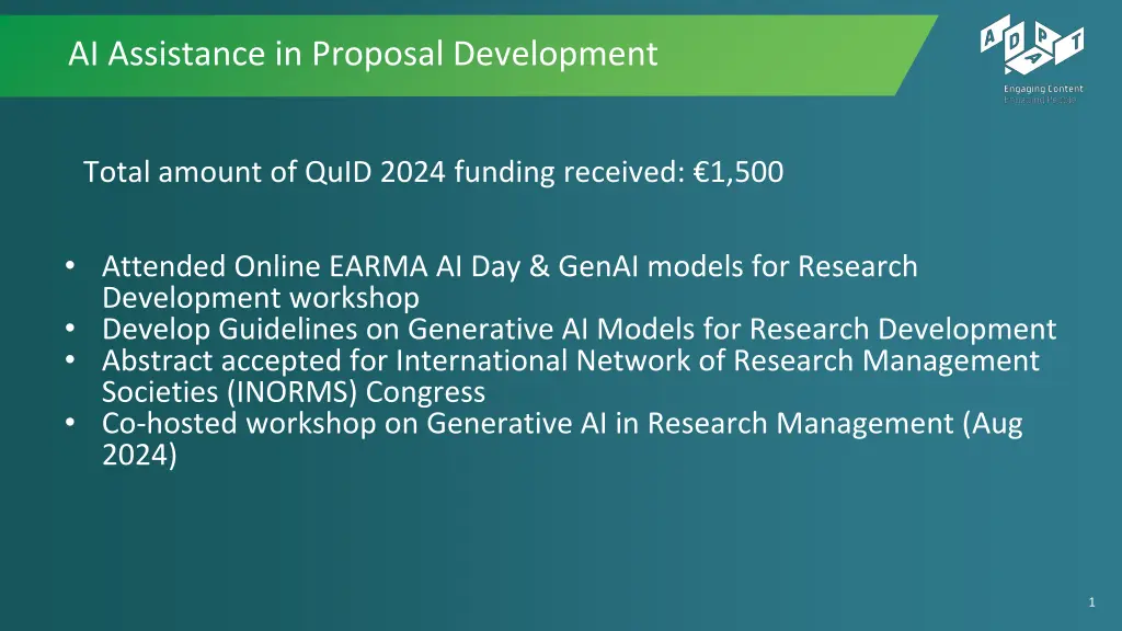 ai assistance in proposal development