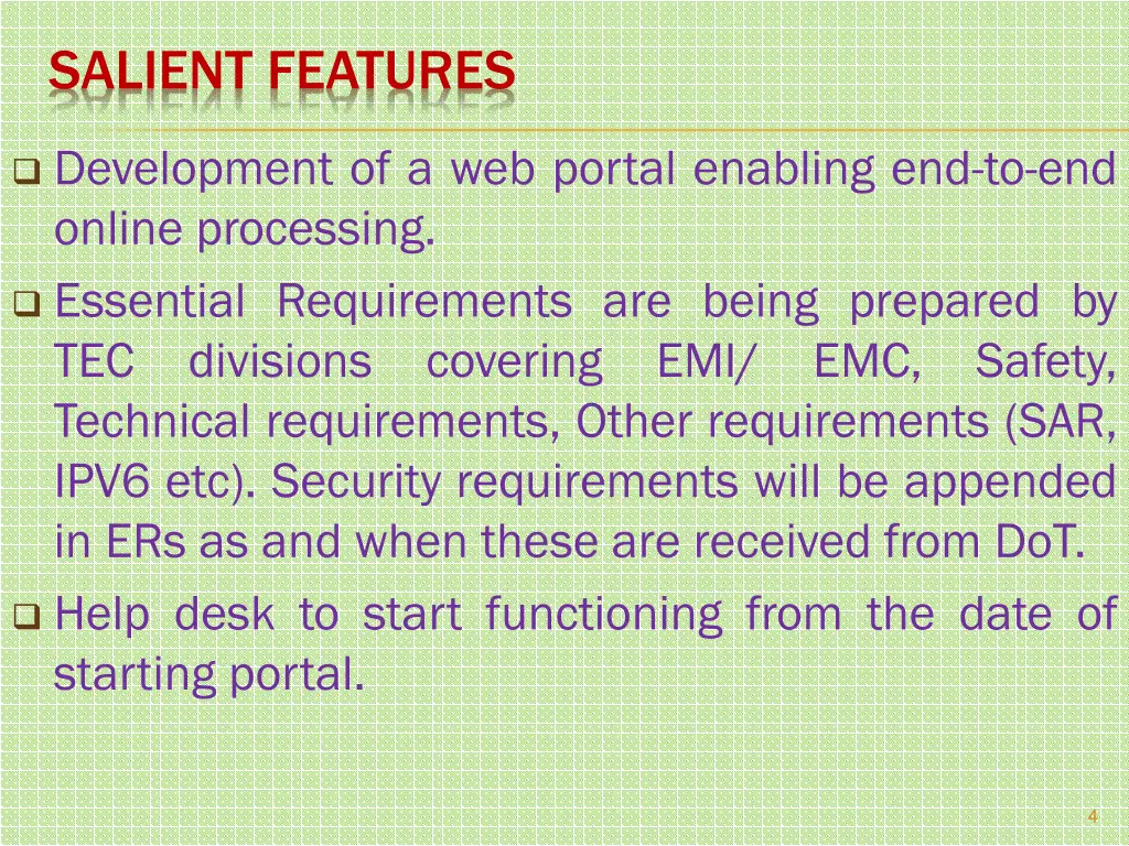 salient features 2