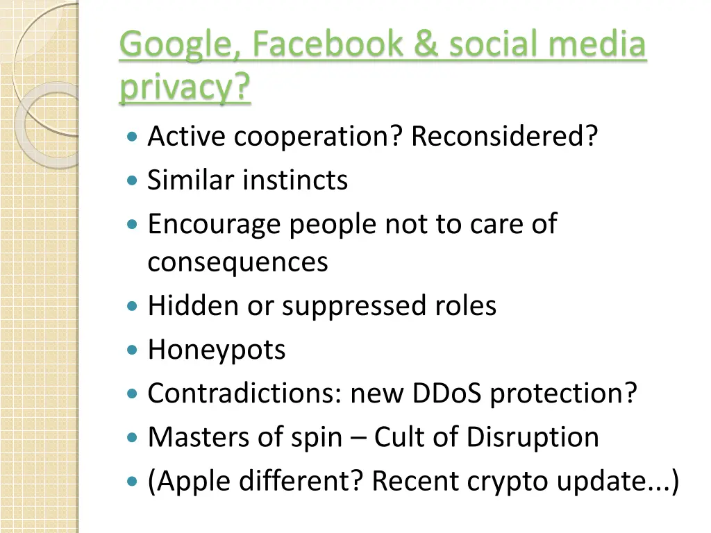 google facebook social media privacy