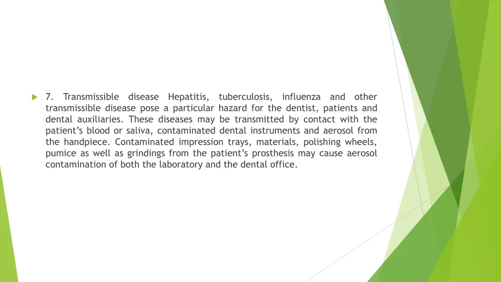 7 transmissible disease hepatitis tuberculosis