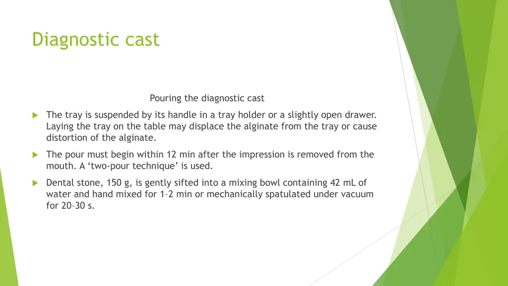 diagnostic cast